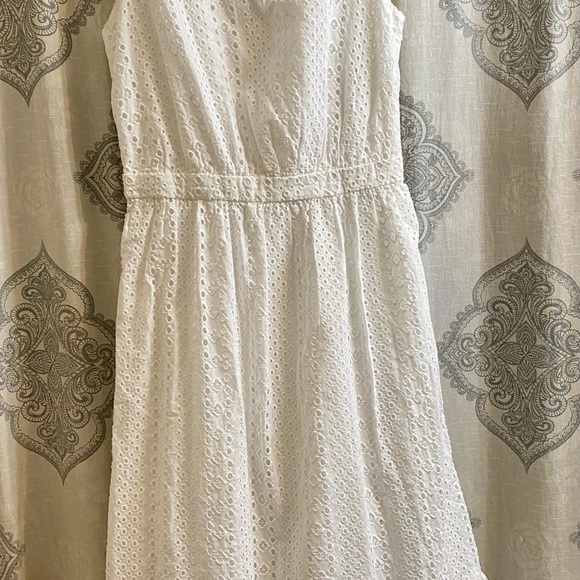 J.Crew white eyelet dress lined - Picture 6 of 9